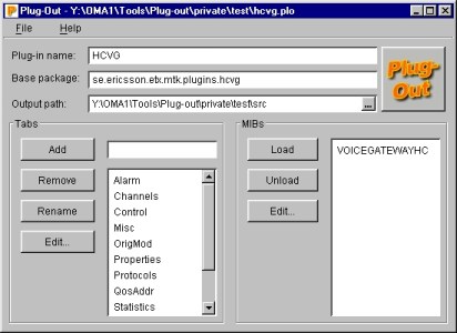 The main application window